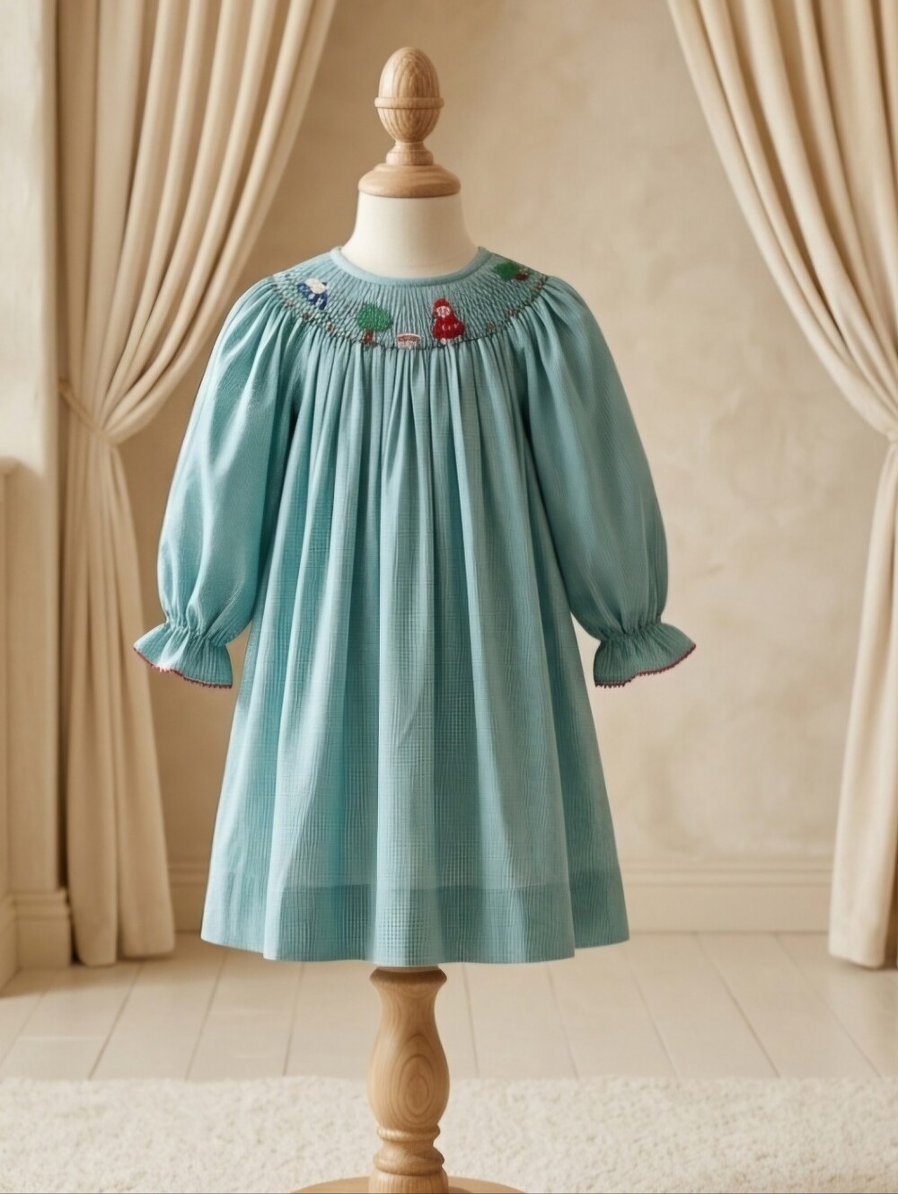 Amanda Remembered Vintage 2004 Little Red Riding Hood Smocked Dress | Size 5Y